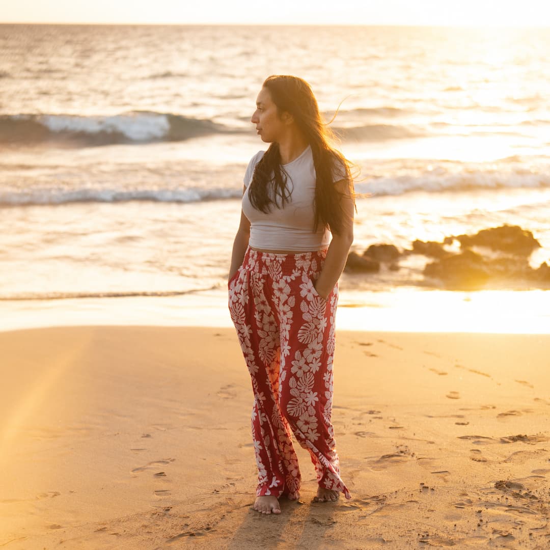 Vintage Aloha Women's Bamboo Wide-Leg Pants