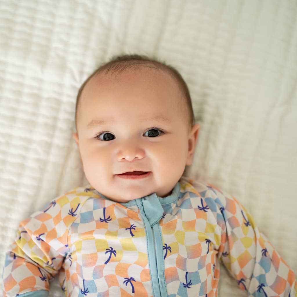 Sunset Checker Bamboo Coverall