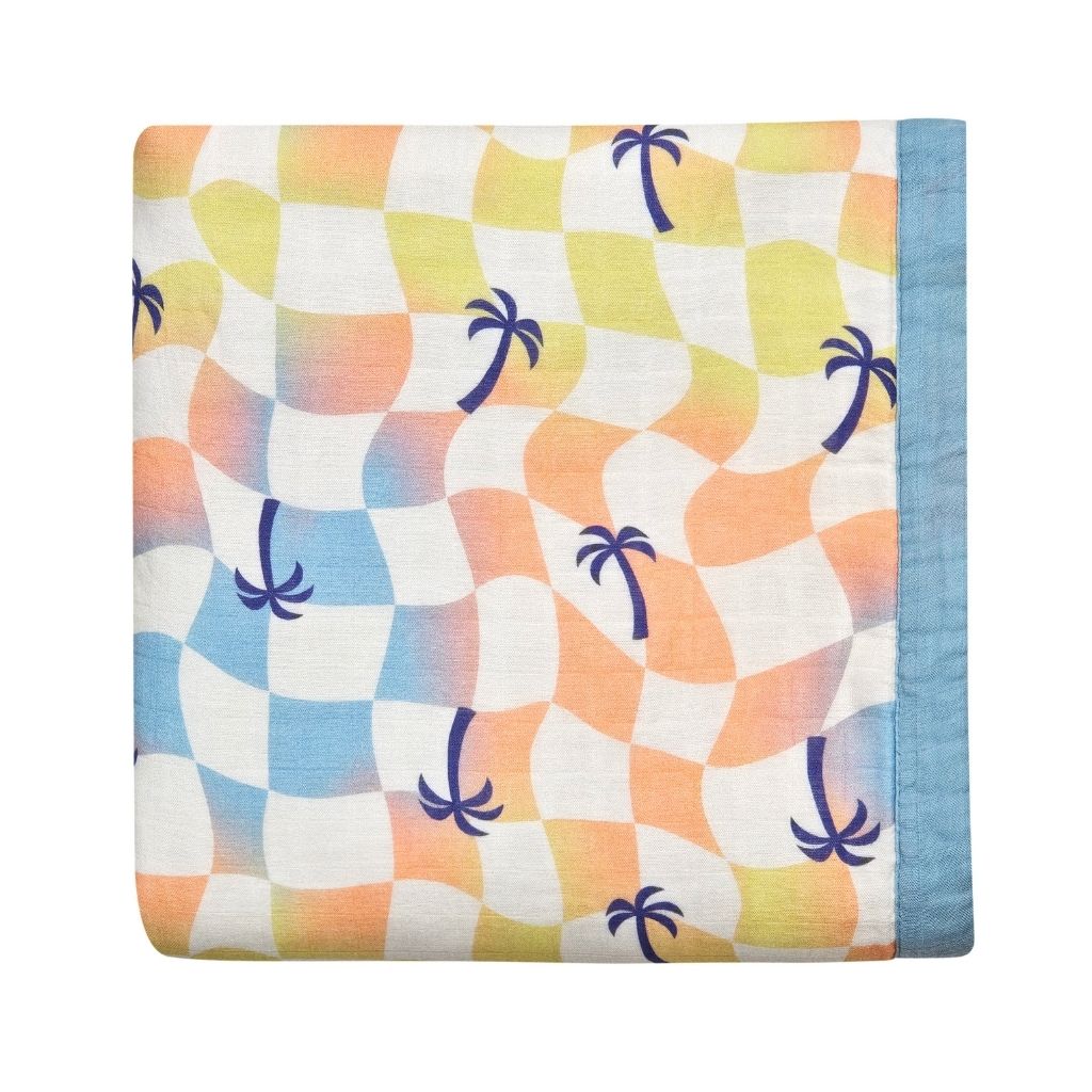 Sunset Checker Baby Quilt