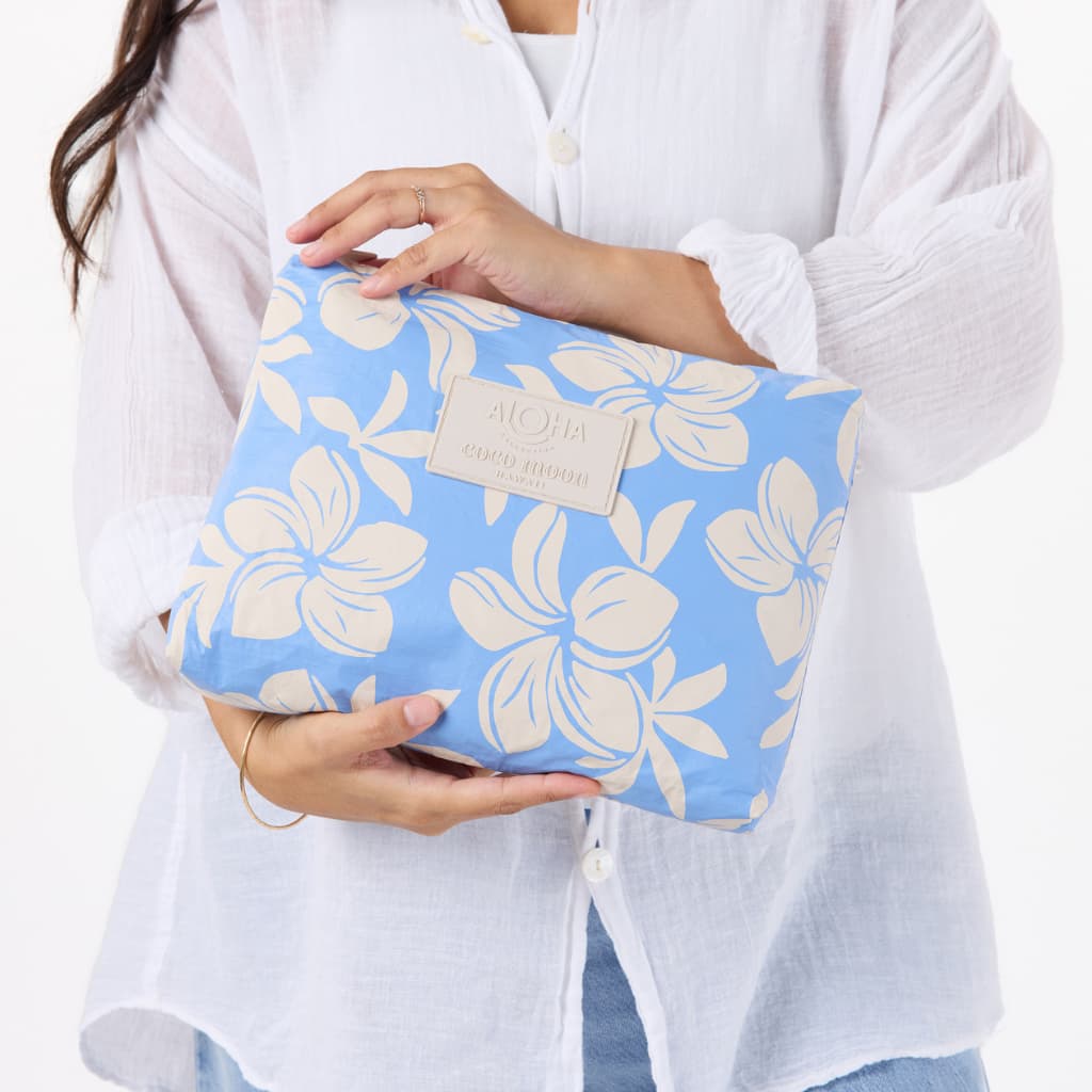 Plumeria Dreams Mid Pouch