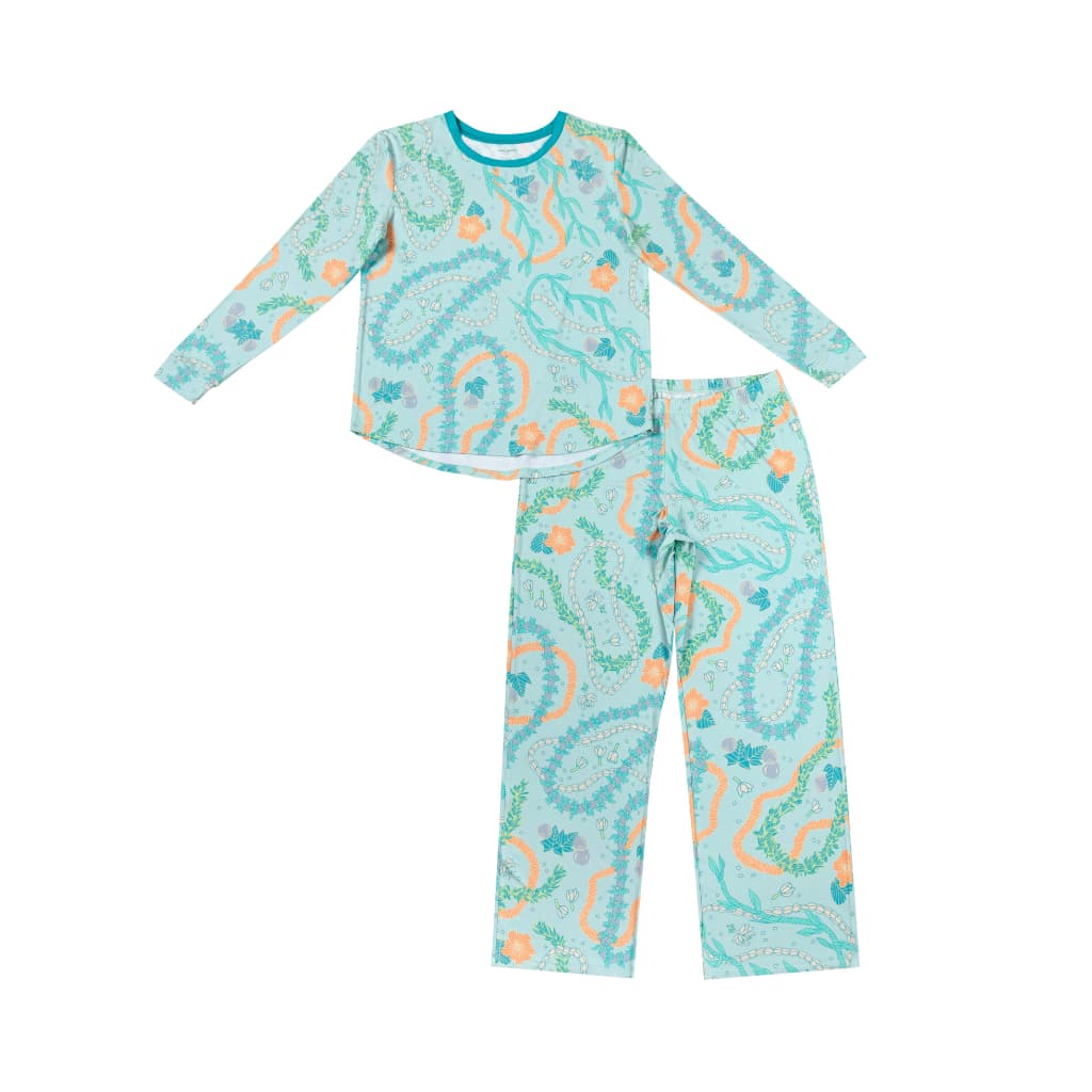 Lei Stand Women's Long Bamboo Pajamas