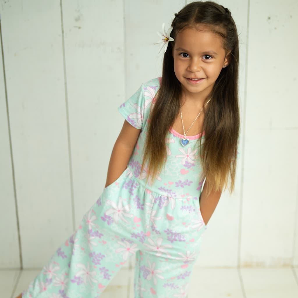 Tiare Blooms Bamboo Jumpsuit