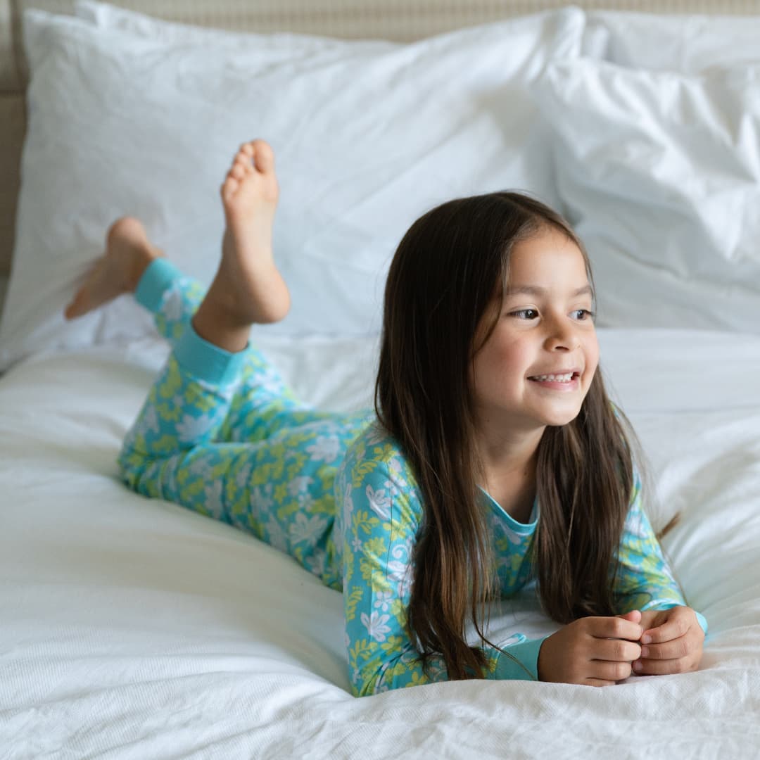 Naupaka Coast Long Bamboo Pajamas