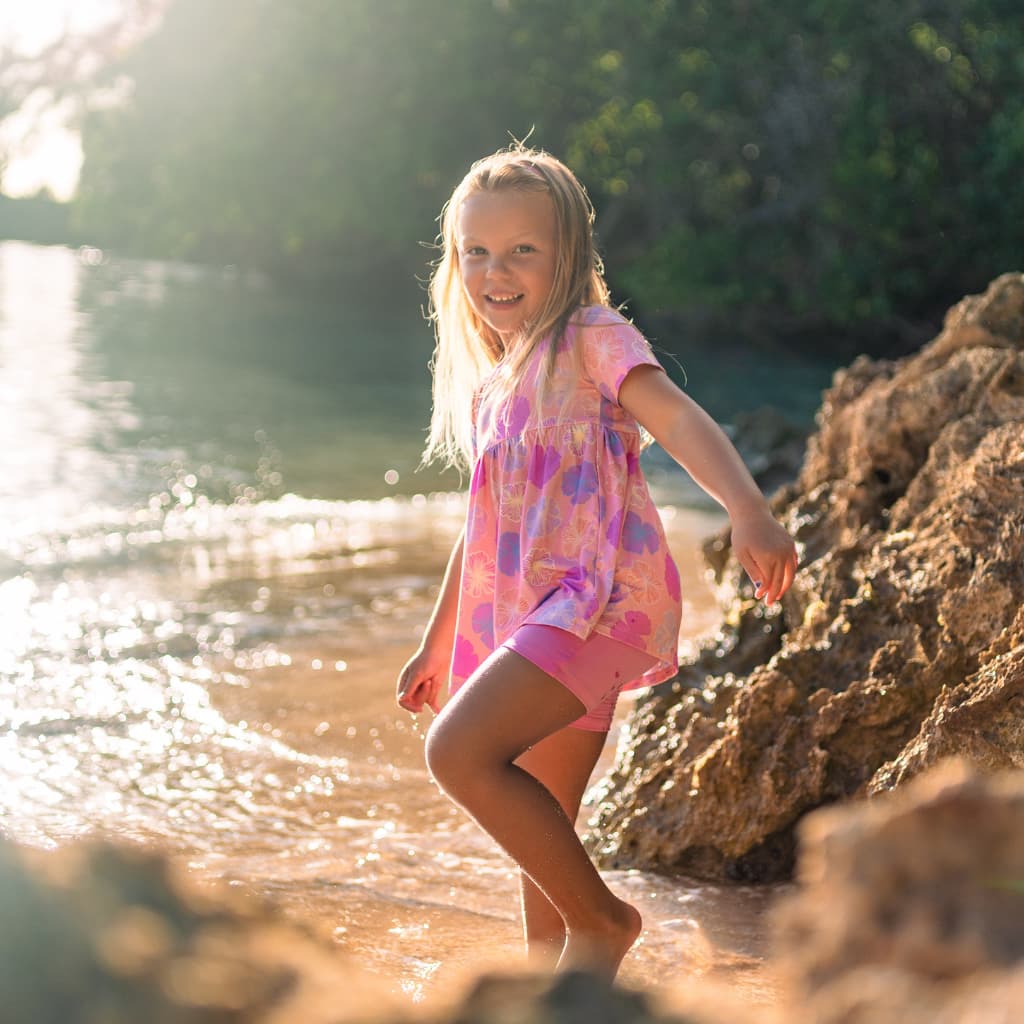 Seaflower Short Sleeve Top and Short Set