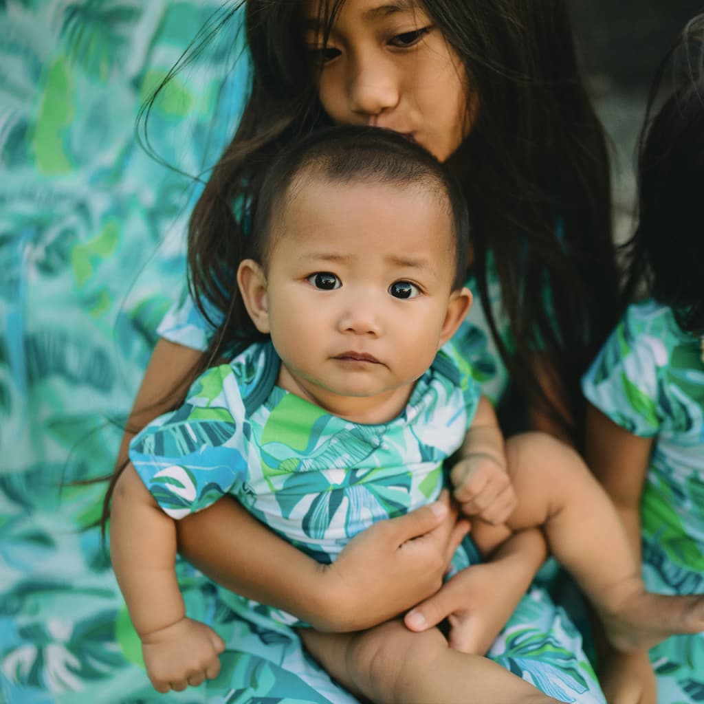 Backyard Oasis Bamboo Onesie
