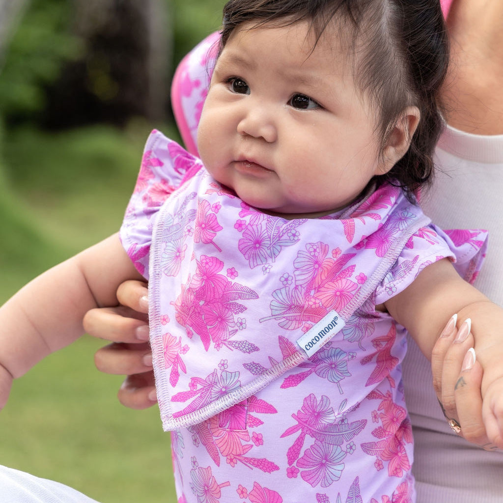 Cotton Candy Garden Bamboo Flutter Sleeve Onesie