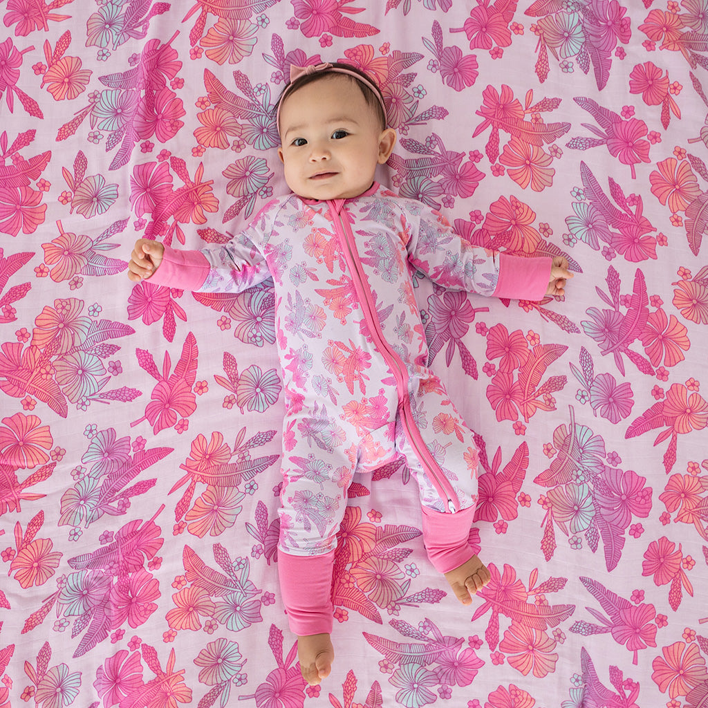 Cotton Candy Garden Bamboo Coverall