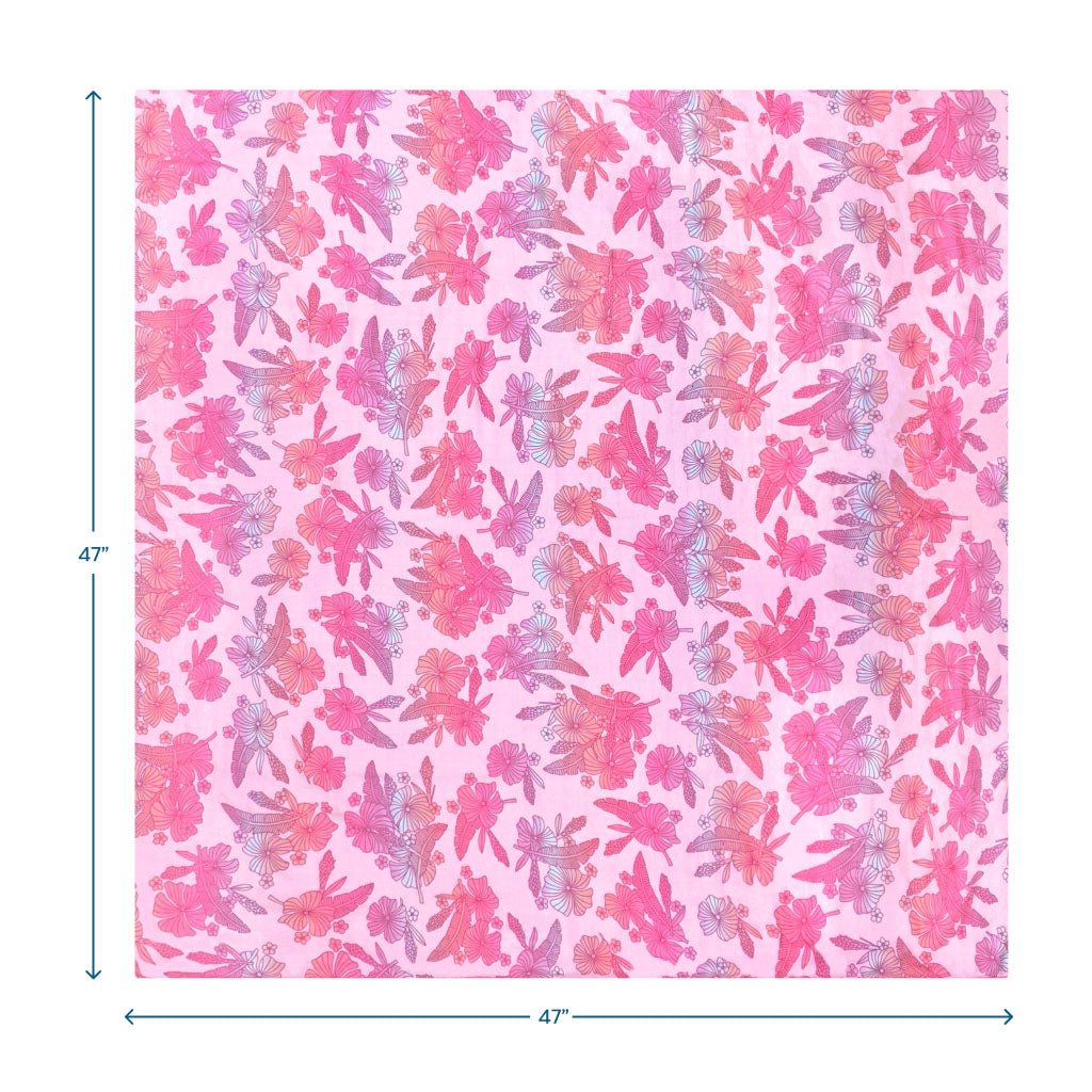 Cotton Candy Garden Muslin Swaddle Blanket