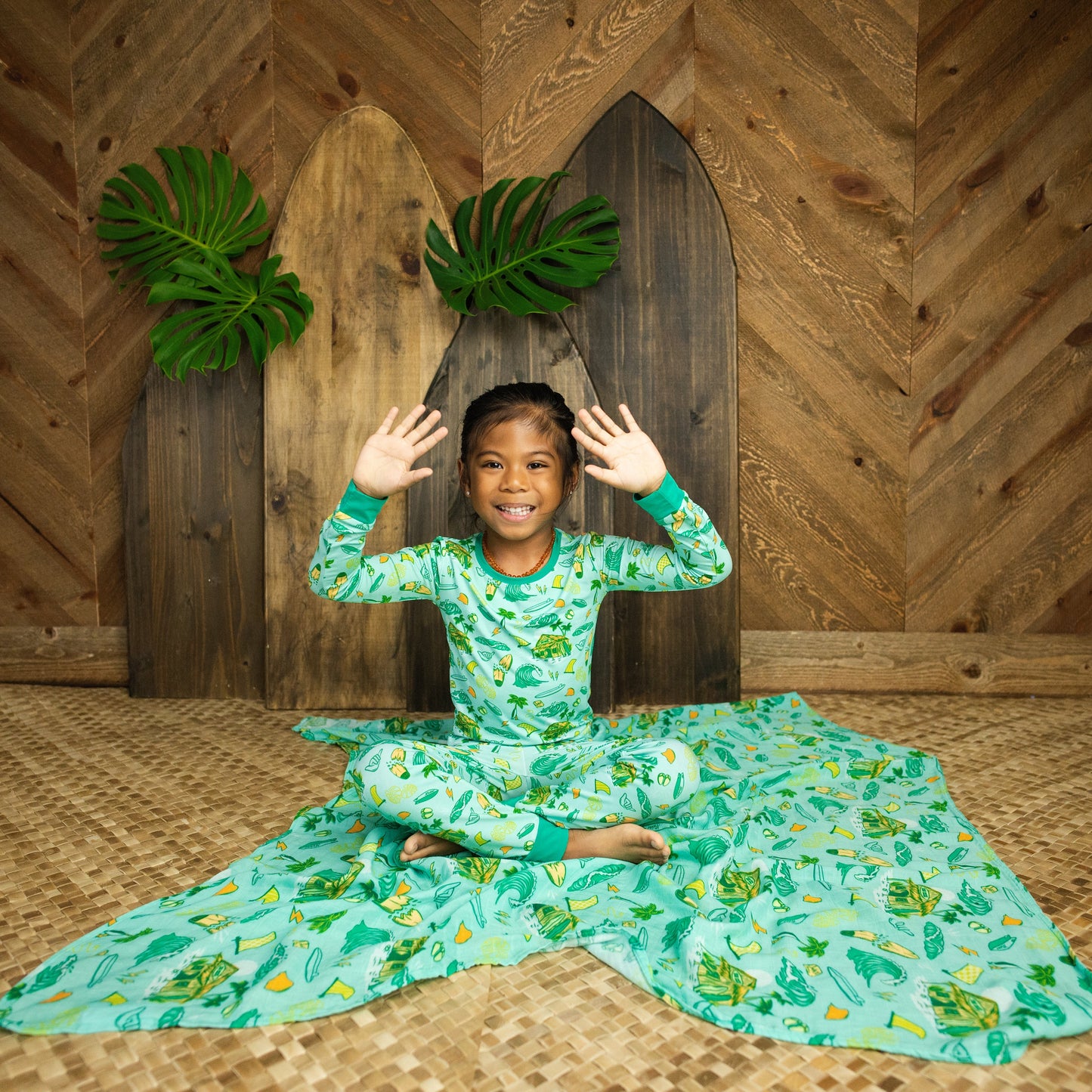 Golden Swell Long Bamboo Pajamas