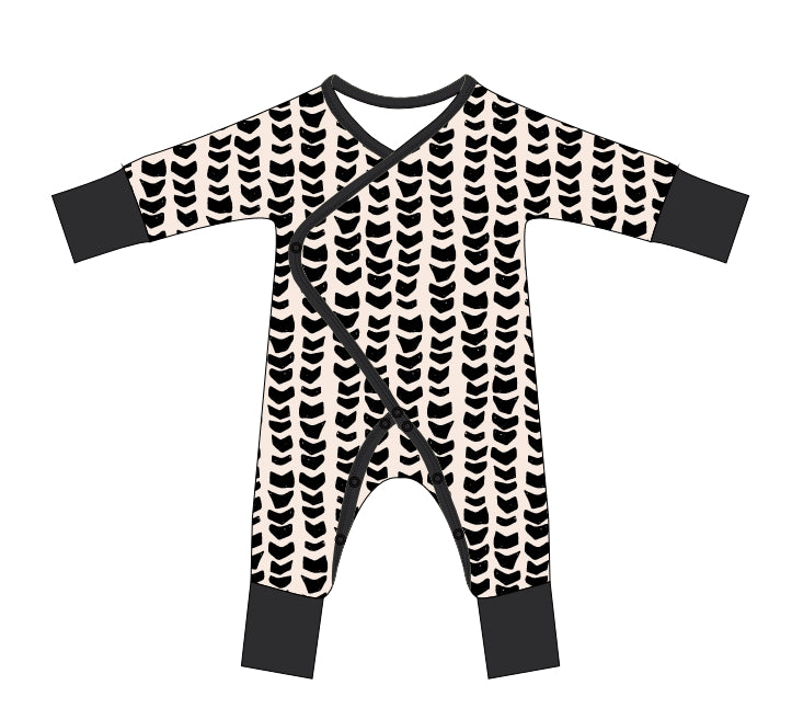 Shell-ish Bamboo Newborn Coverall