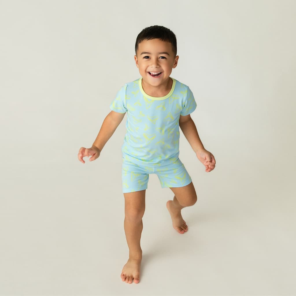 Electric Bite Short Bamboo Pajamas