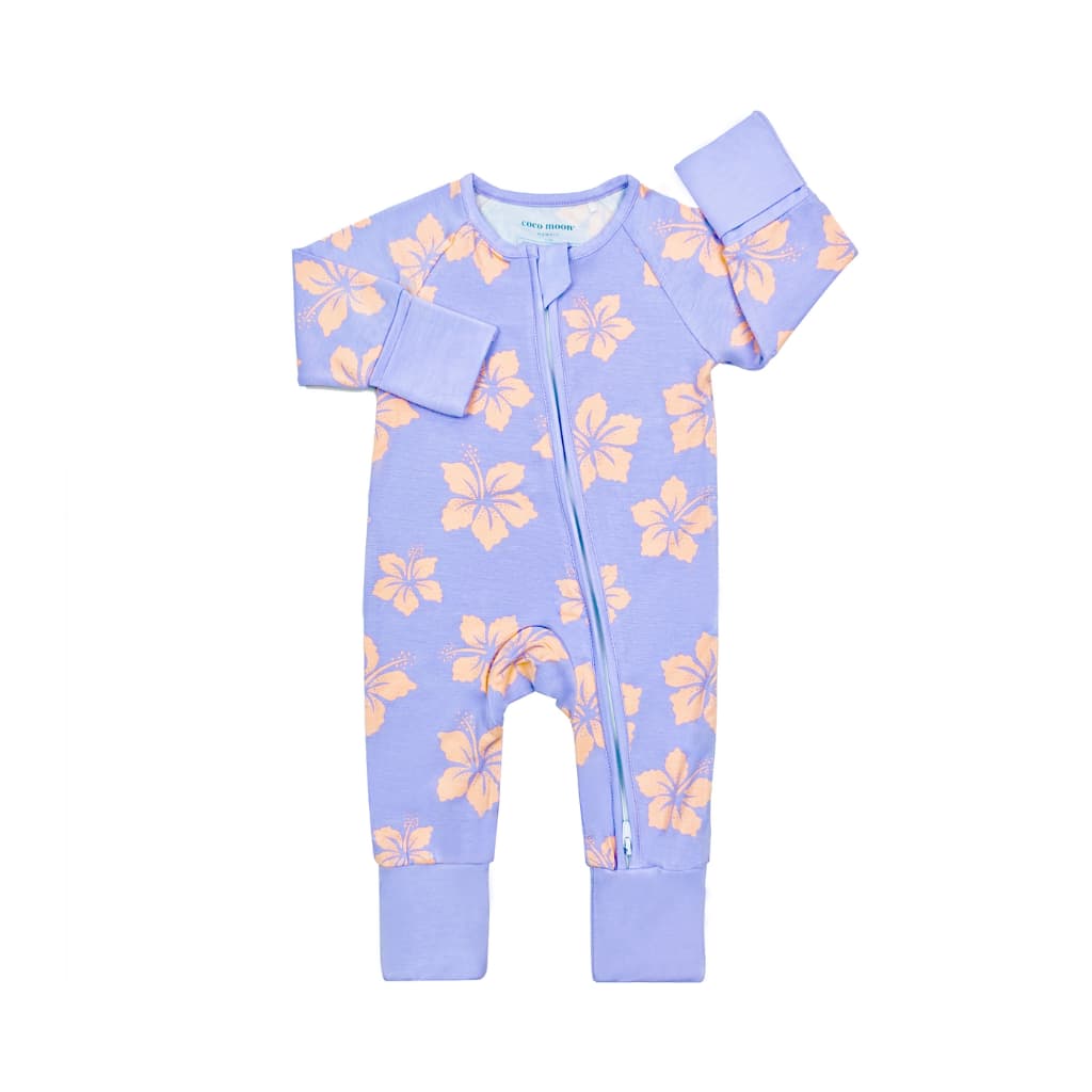 Hibiscus Lullaby Bamboo Coverall