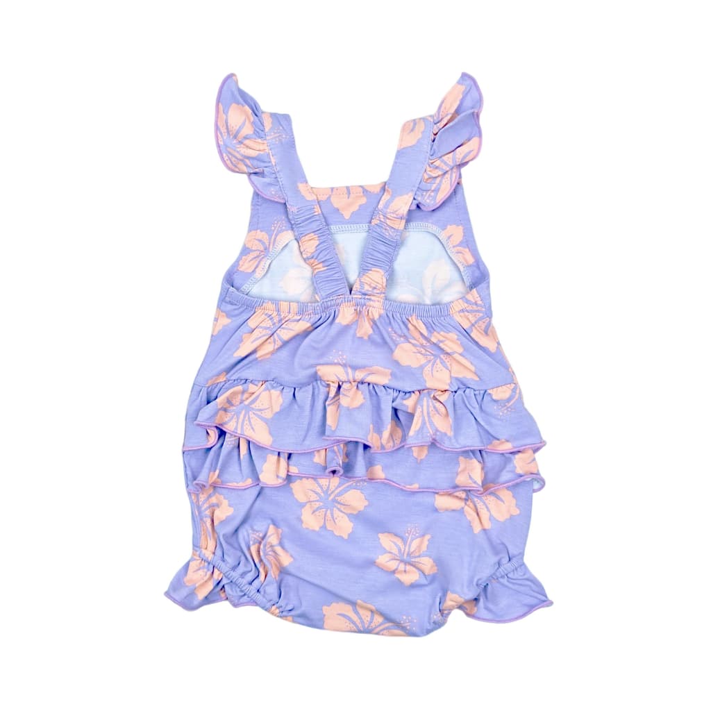 Hibiscus Lullaby Bamboo Ruffle Romper