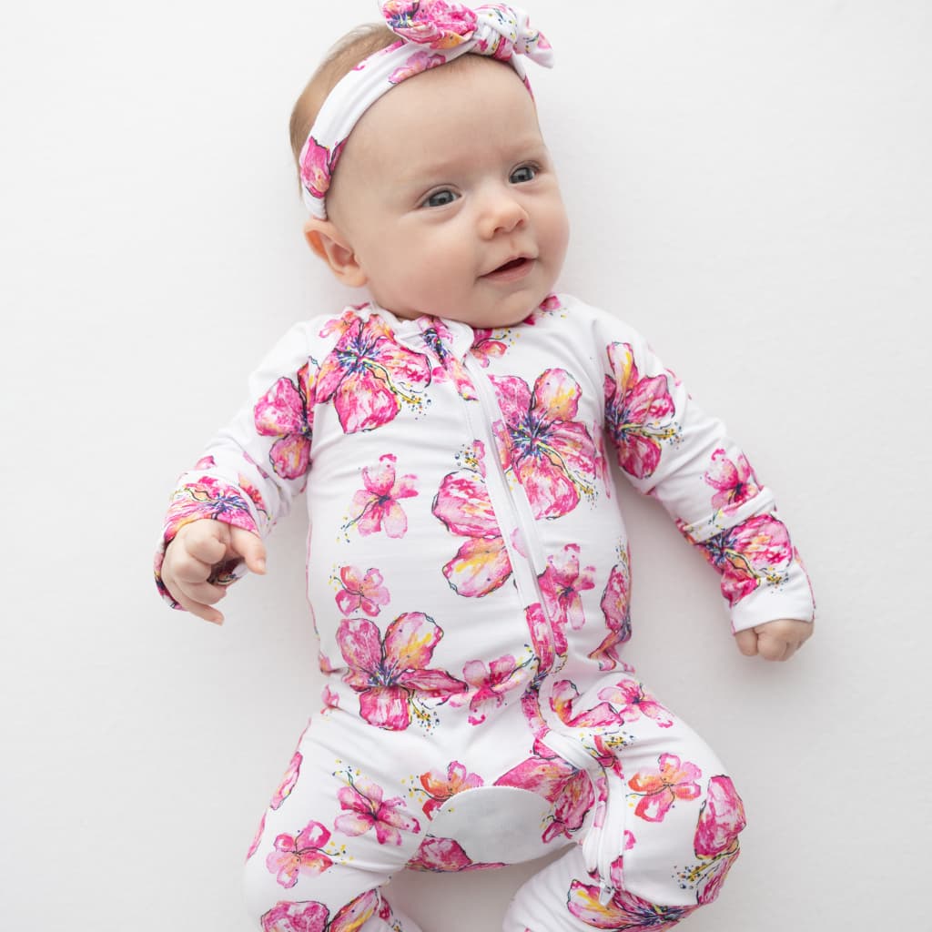 Hibiscus Kiss Bamboo Coverall