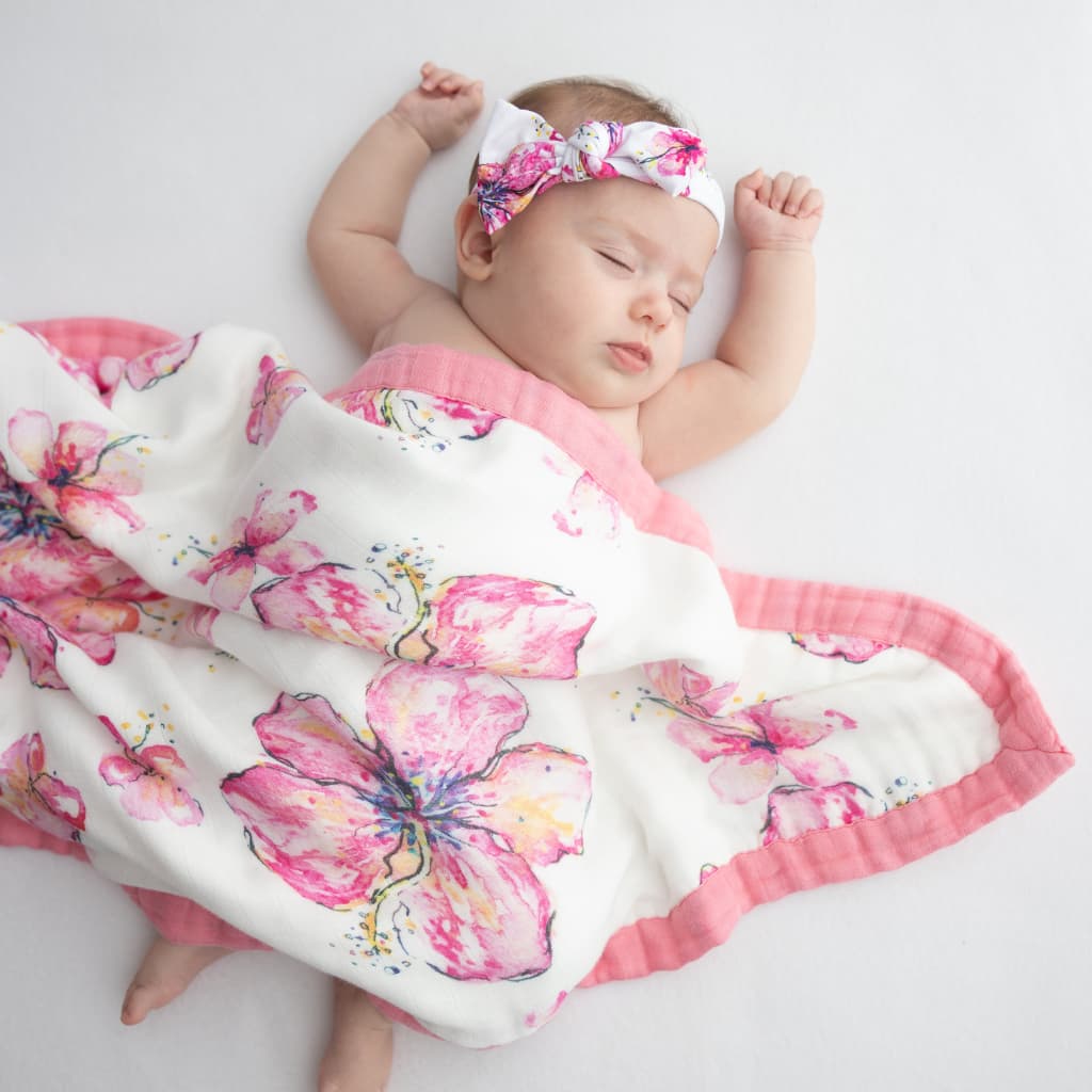 Hibiscus Kiss Bamboo Bow Headband