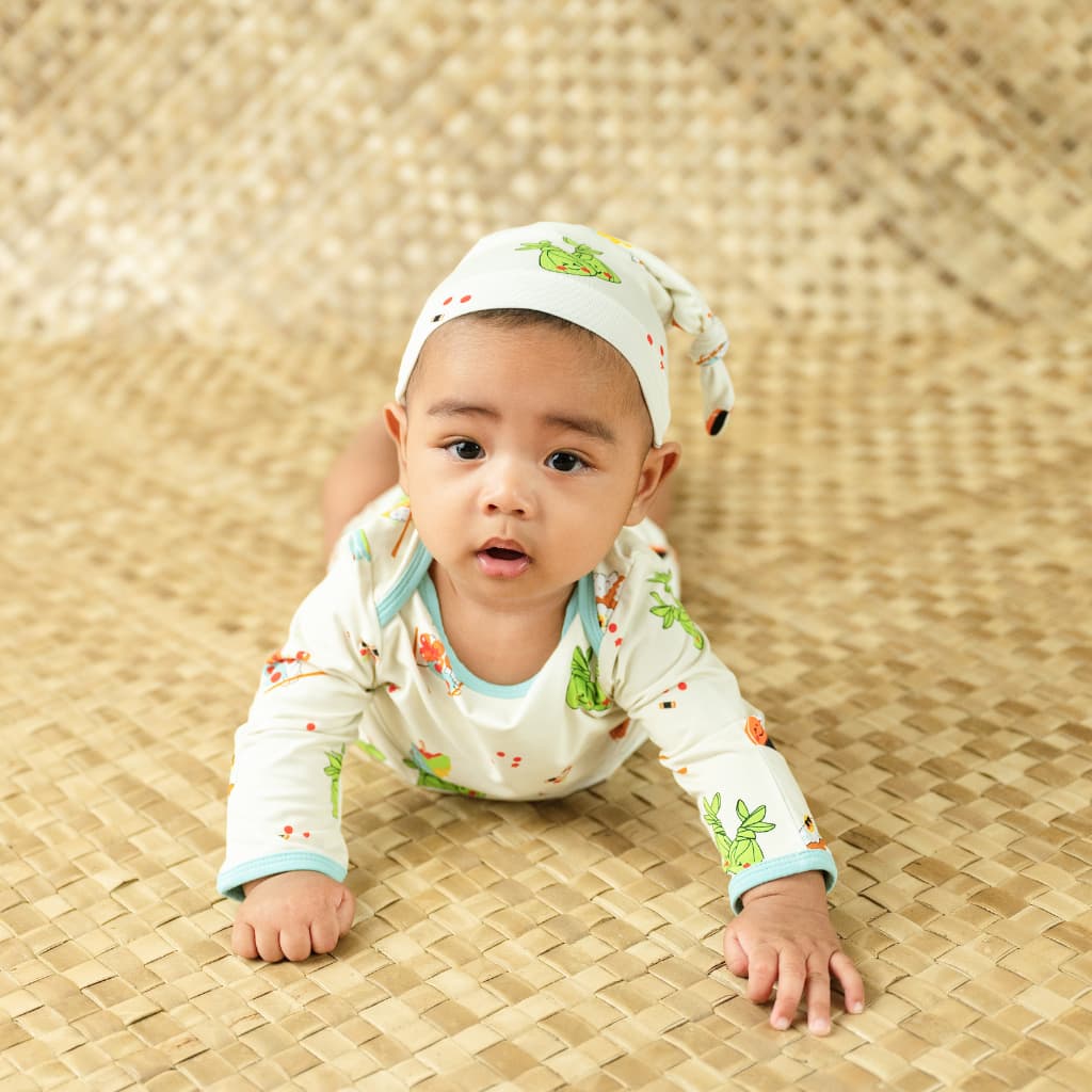 Island Mixed Plate Bamboo Knotted Hat