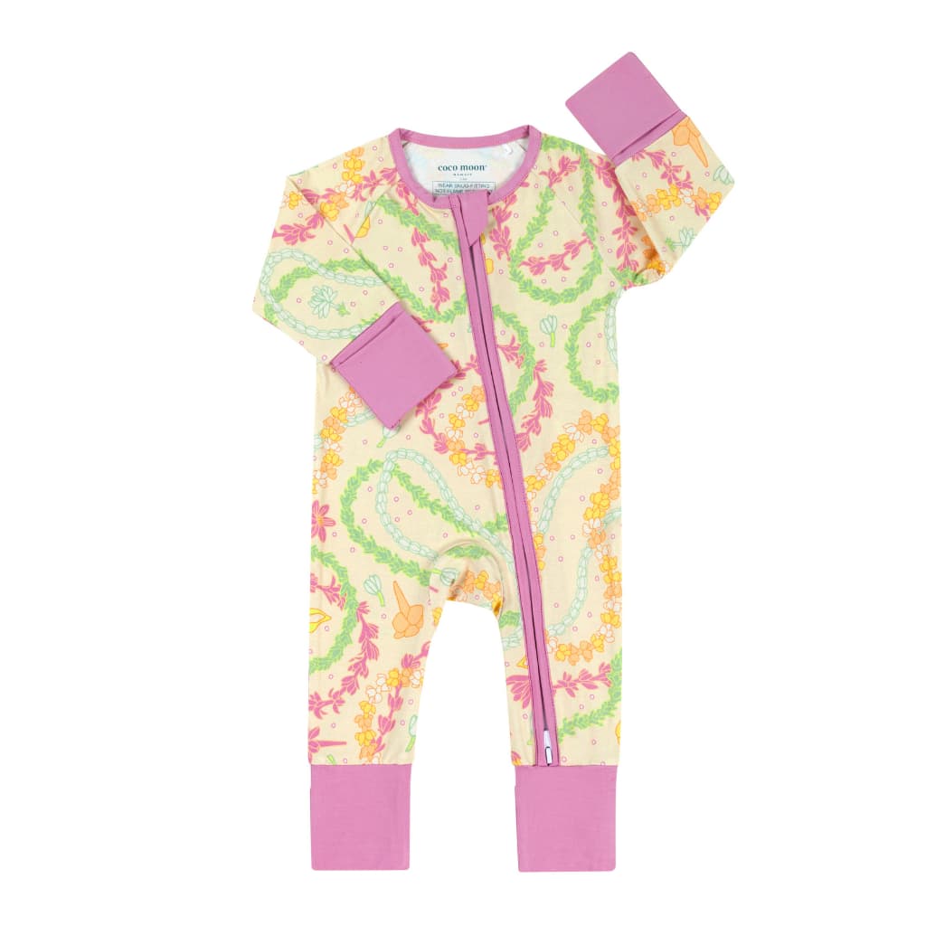 Lei Day in Sand Bamboo Coverall
