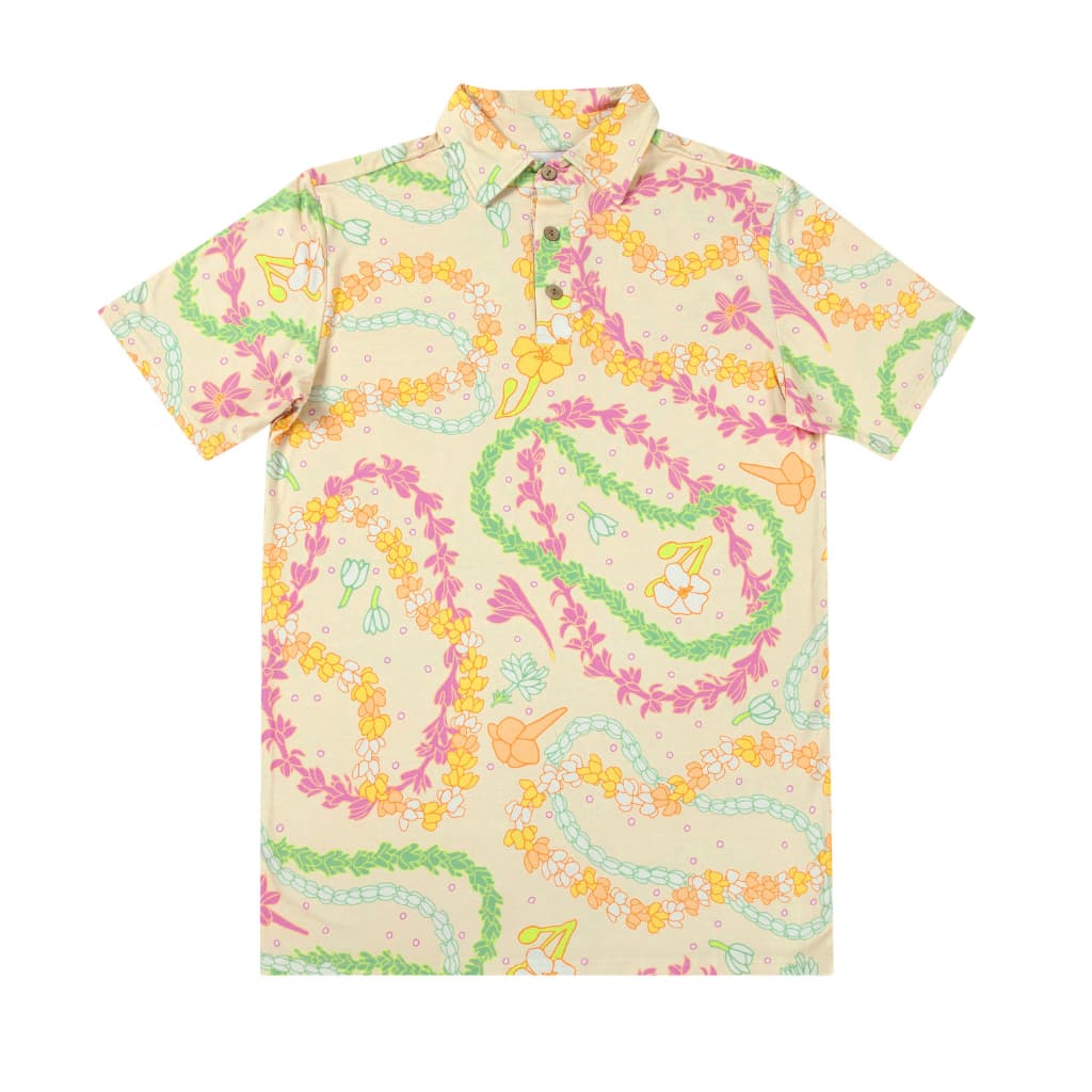 Lei Day in Sand Men's Polo Shirt