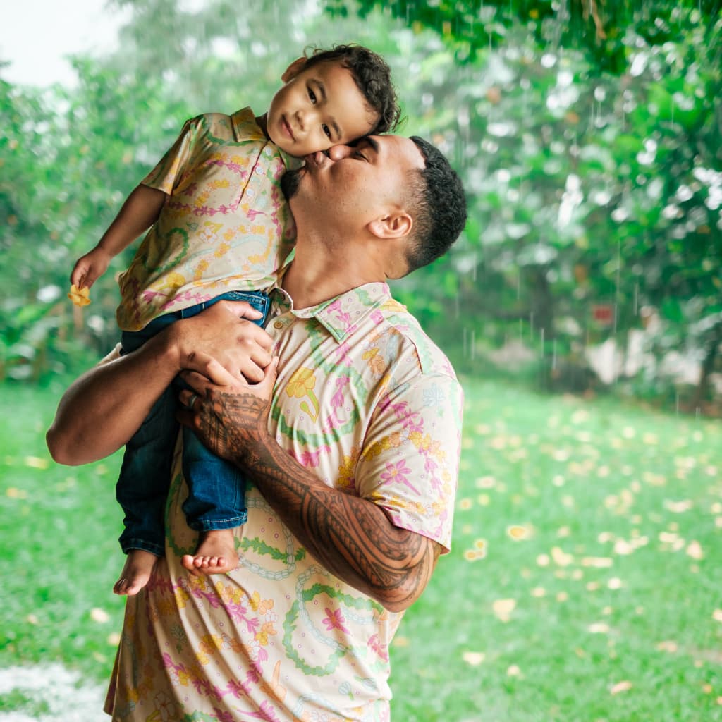 Lei Day in Sand Men's Polo Shirt