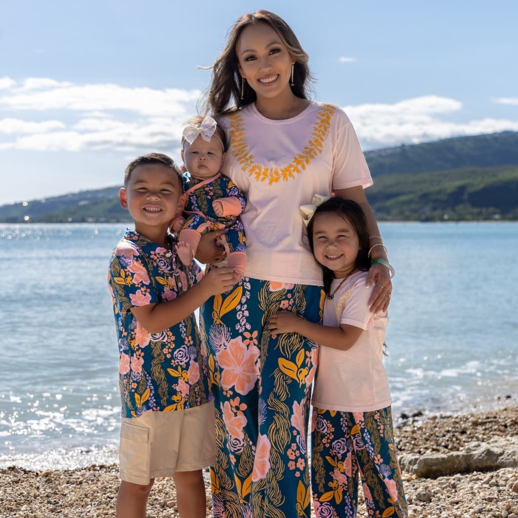 Lā Lei Bamboo Keiki Wide-Leg Pants