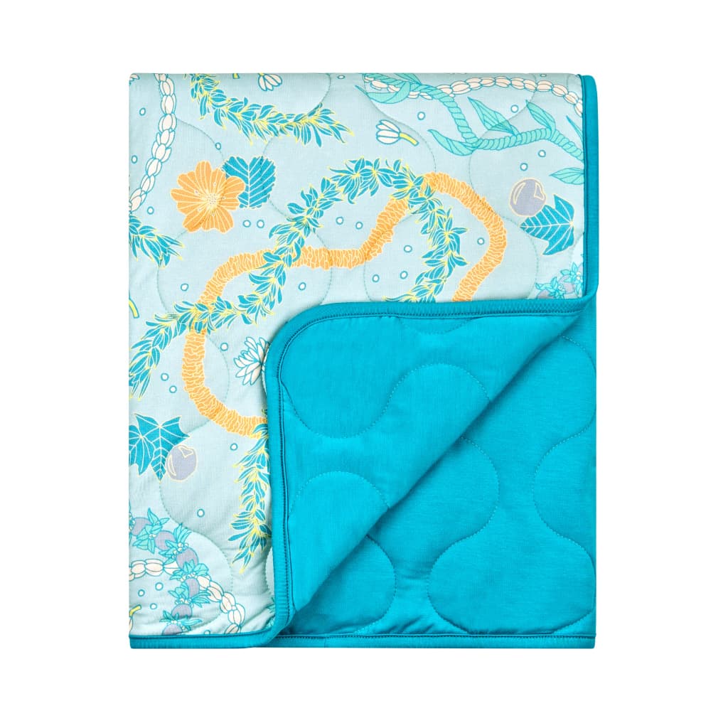 Lei Stand Quilted Bamboo Blanket