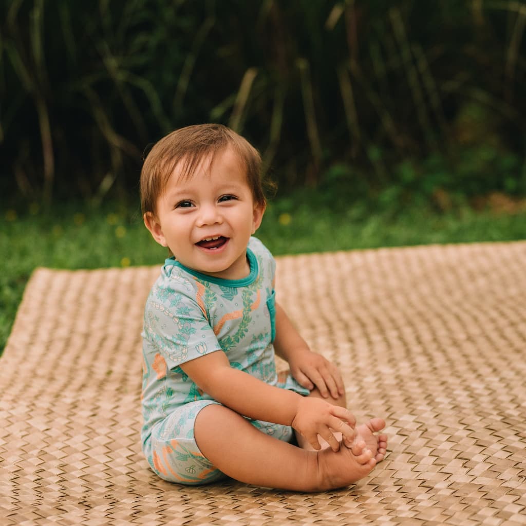 Lei Stand Shortie Bamboo Romper
