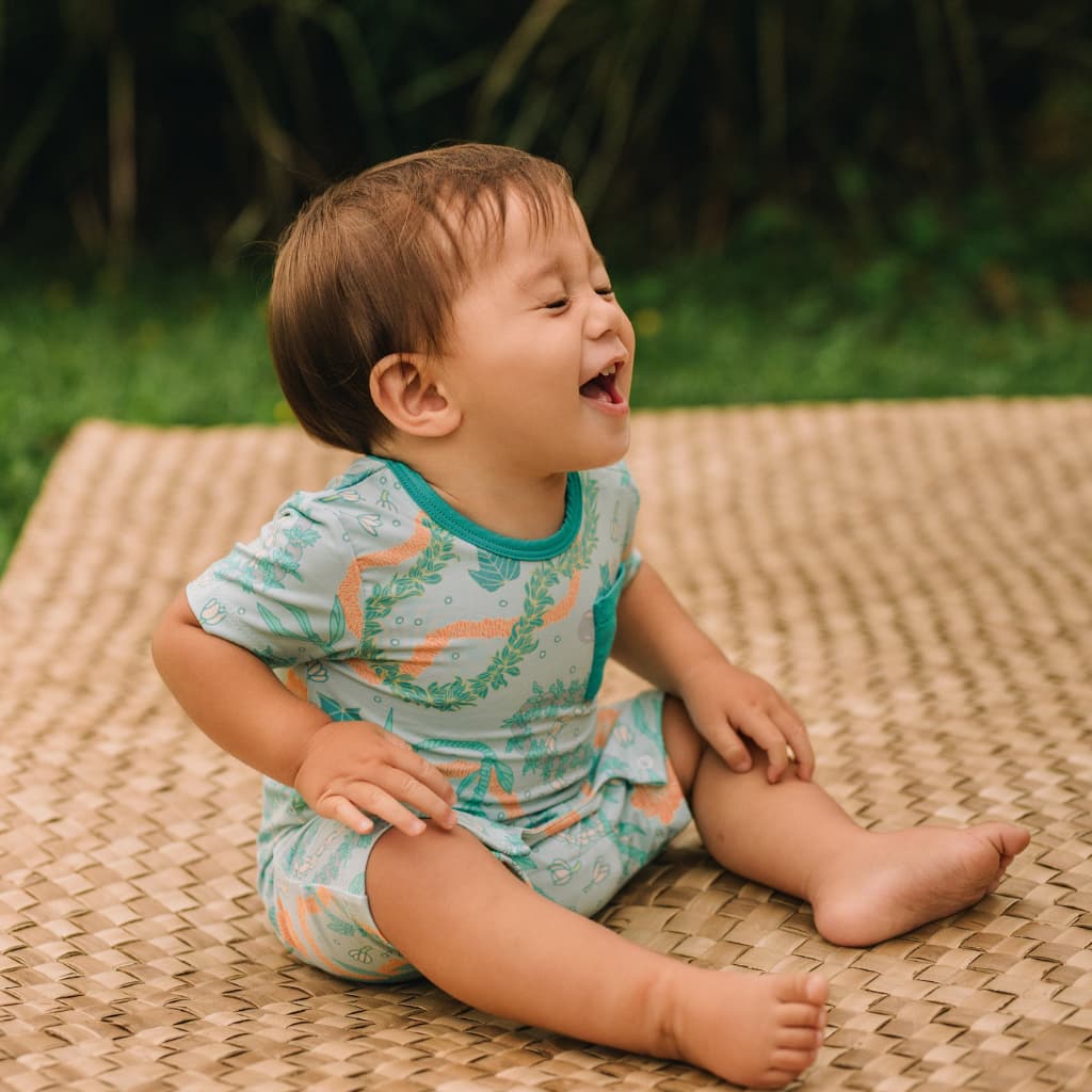 Lei Stand Shortie Bamboo Romper