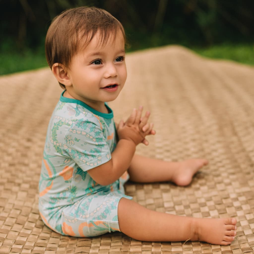Lei Stand Shortie Bamboo Romper