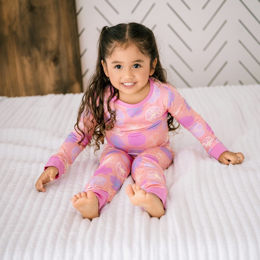 Seaflower Long Bamboo Pajamas