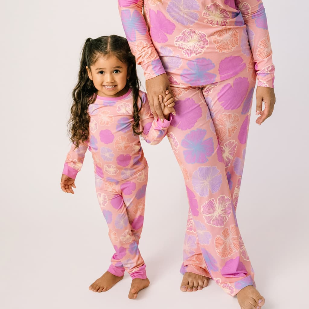 Seaflower Long Bamboo Pajamas