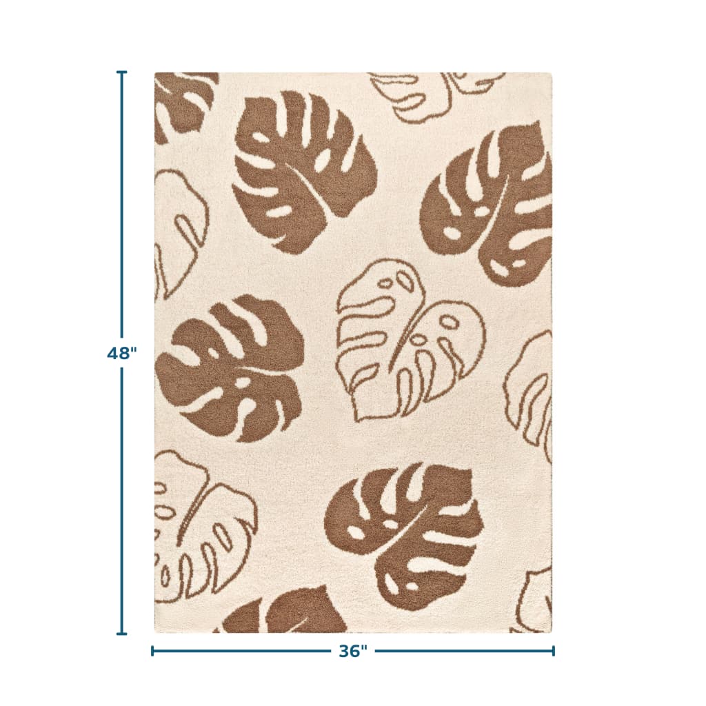 Mocha Monstera Little Bliss Blanket