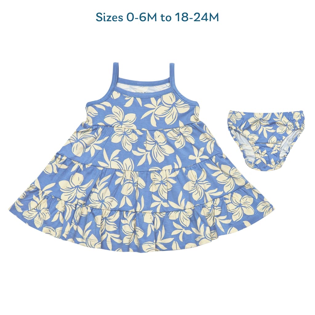 Plumeria Dreams Bamboo Ruffle Tier Dress