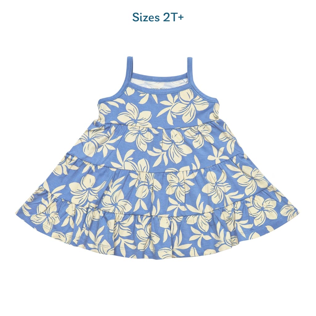 Plumeria Dreams Bamboo Ruffle Tier Dress