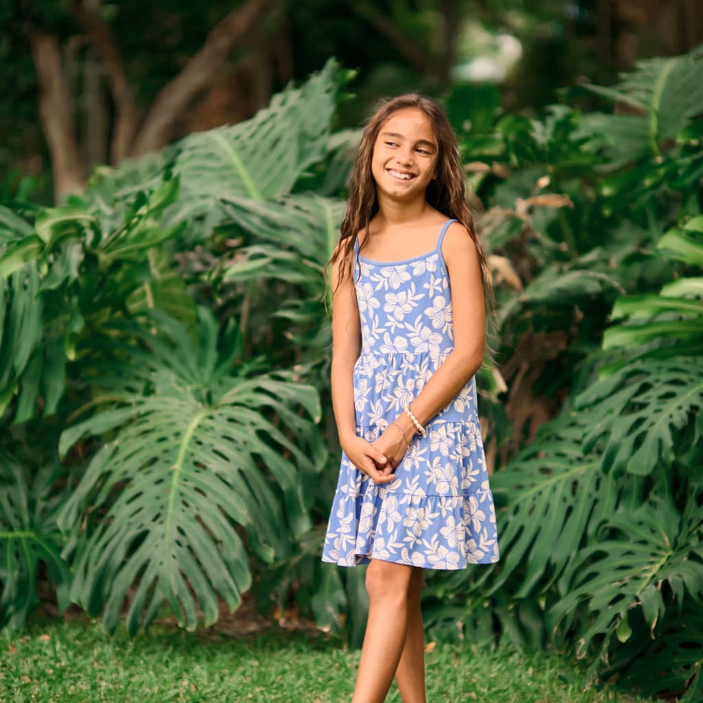 Plumeria Dreams Bamboo Ruffle Tier Dress