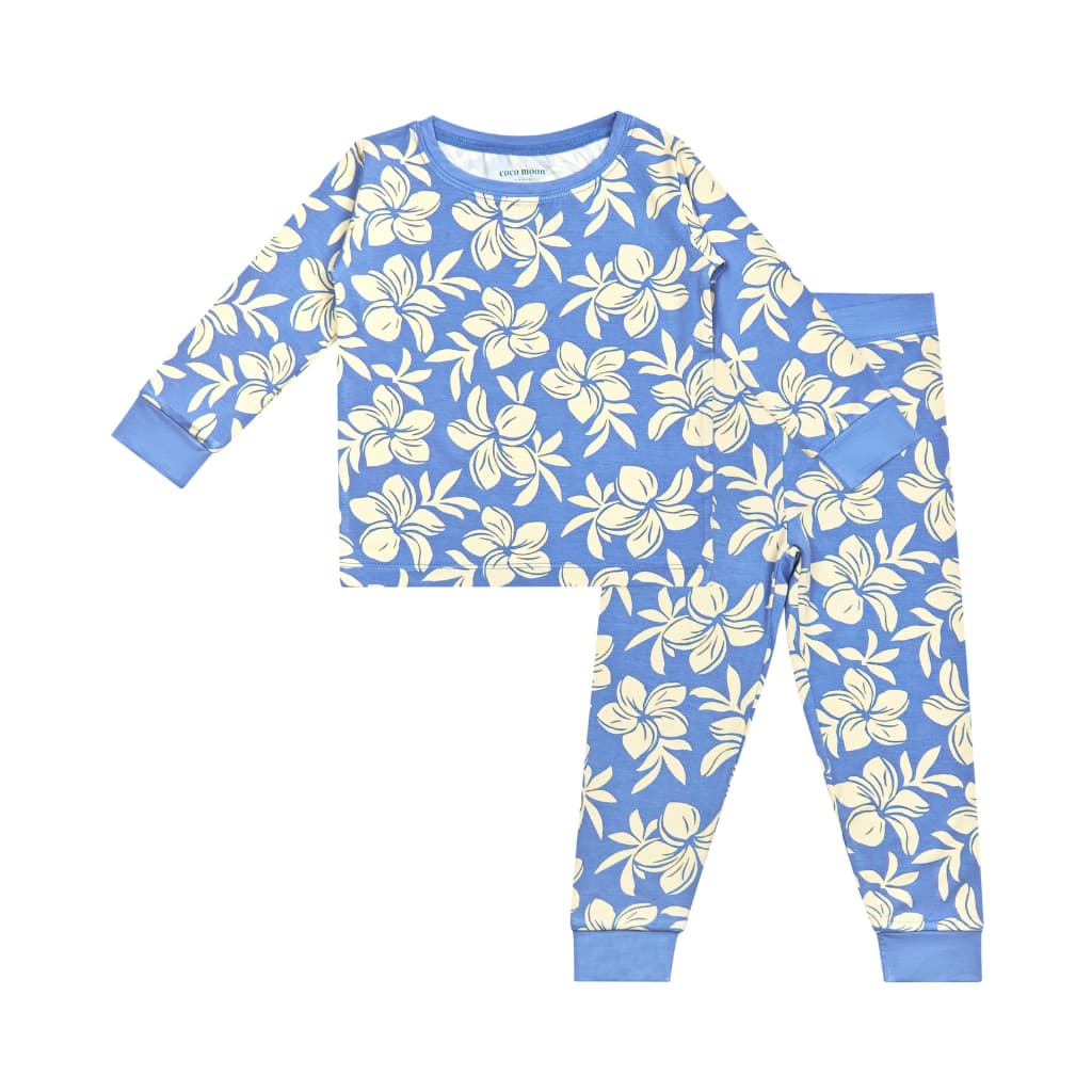 Plumeria Dreams Long Bamboo Pajamas