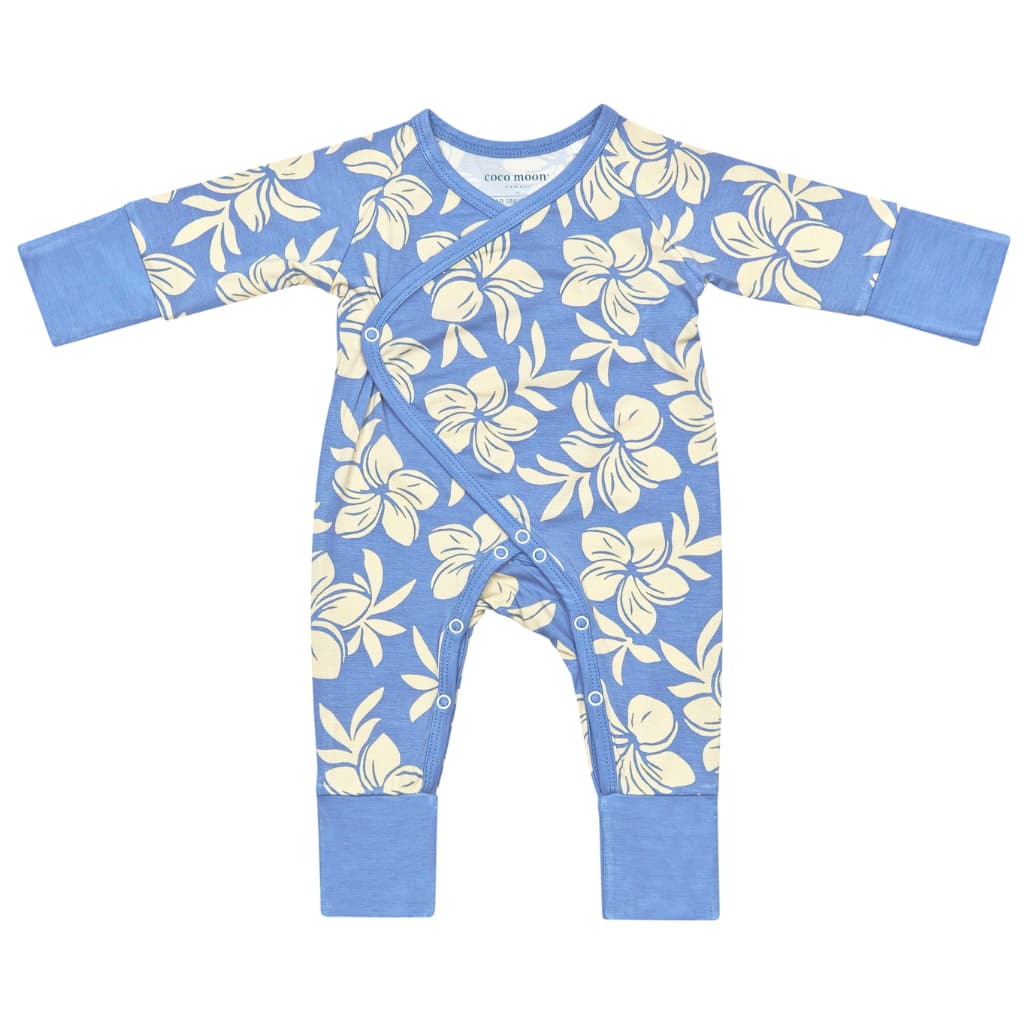 Plumeria Dreams Bamboo Newborn Coverall