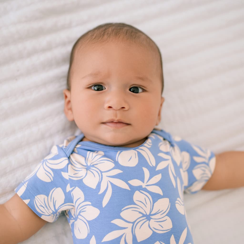 Plumeria Dreams Bamboo Onesie