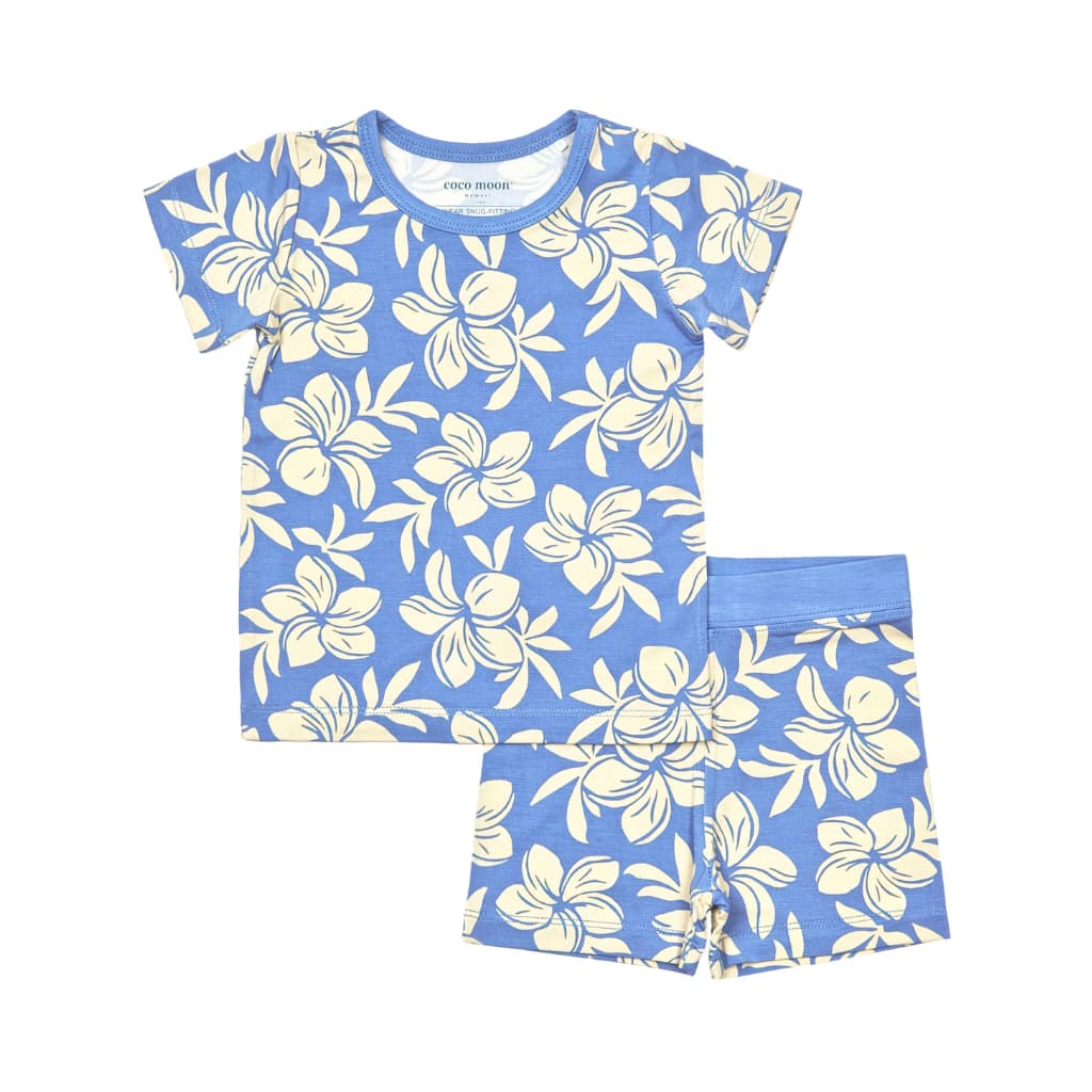 Plumeria Dreams Short Bamboo Pajamas