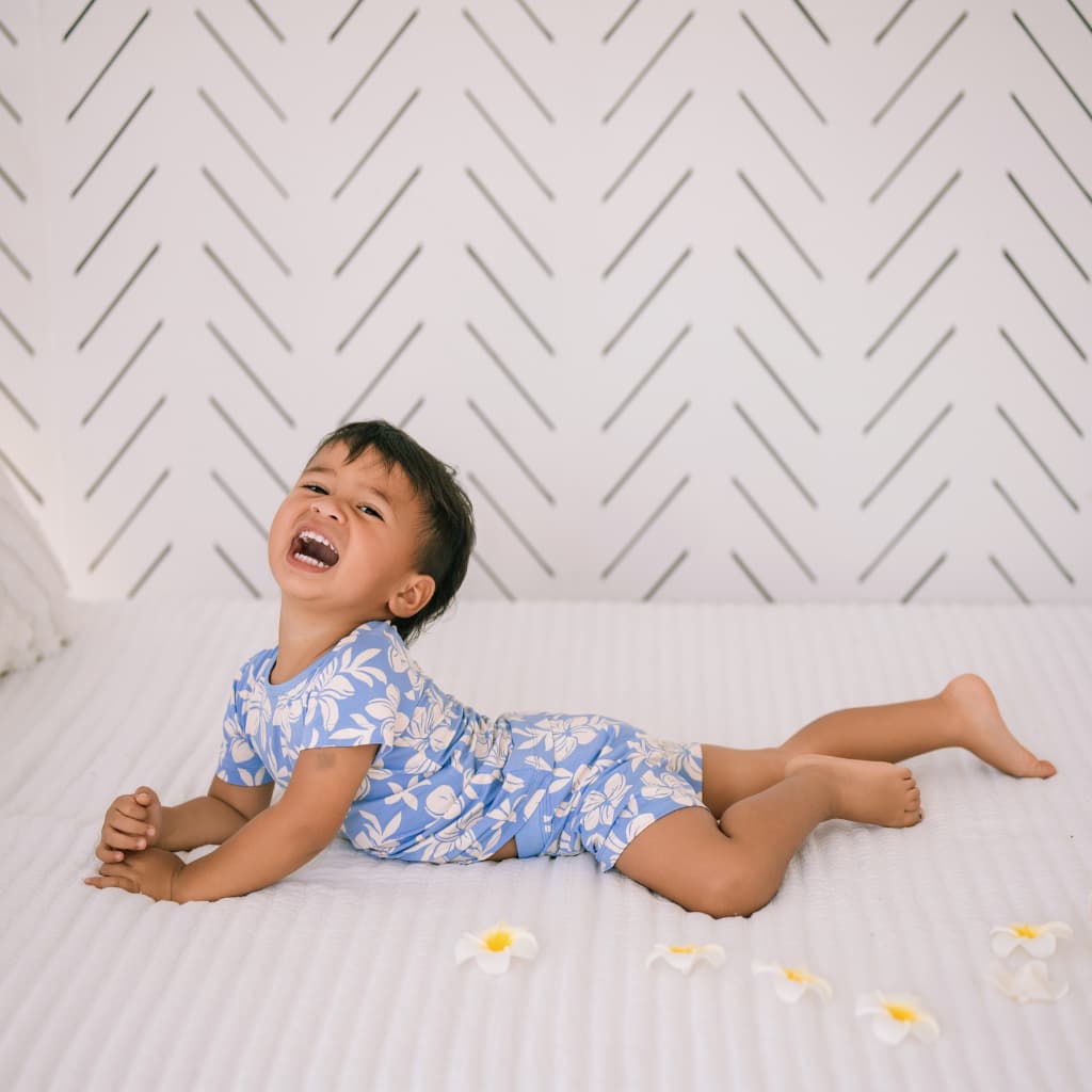 Plumeria Dreams Short Bamboo Pajamas