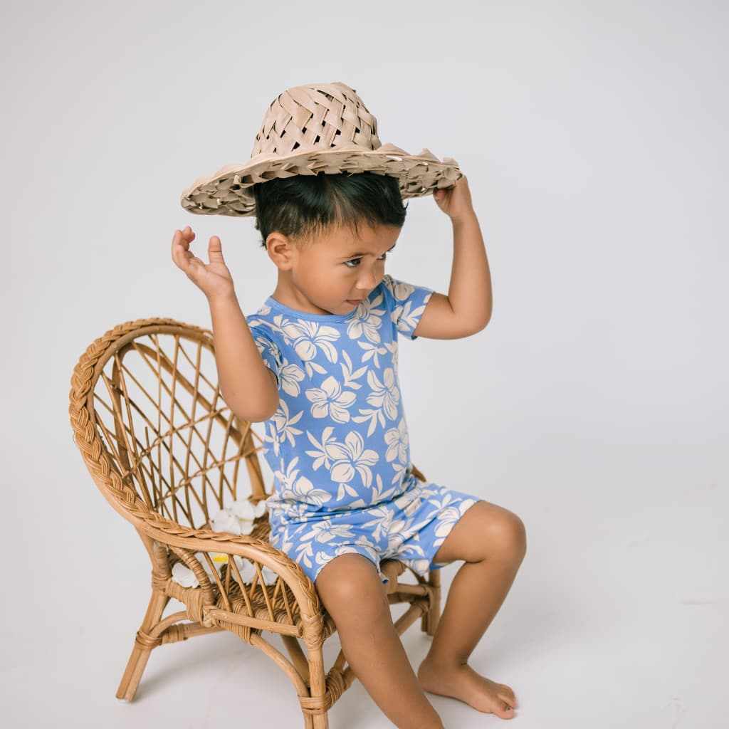 Plumeria Dreams Short Bamboo Pajamas