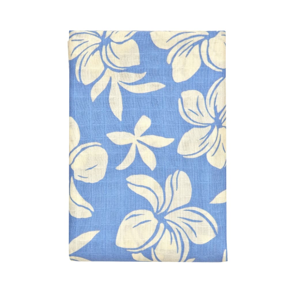Plumeria Dreams Muslin Swaddle Blanket