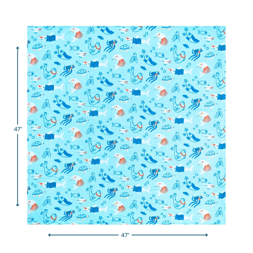 Reef Rascals Muslin Swaddle
