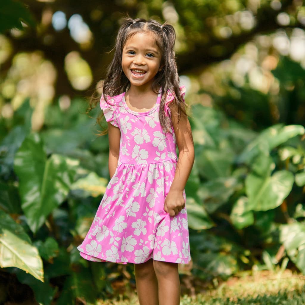 Salina Bamboo Flutter Sleeve Dress