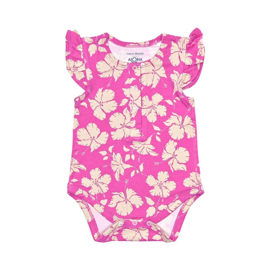 Salina Bamboo Flutter Sleeve Onesie