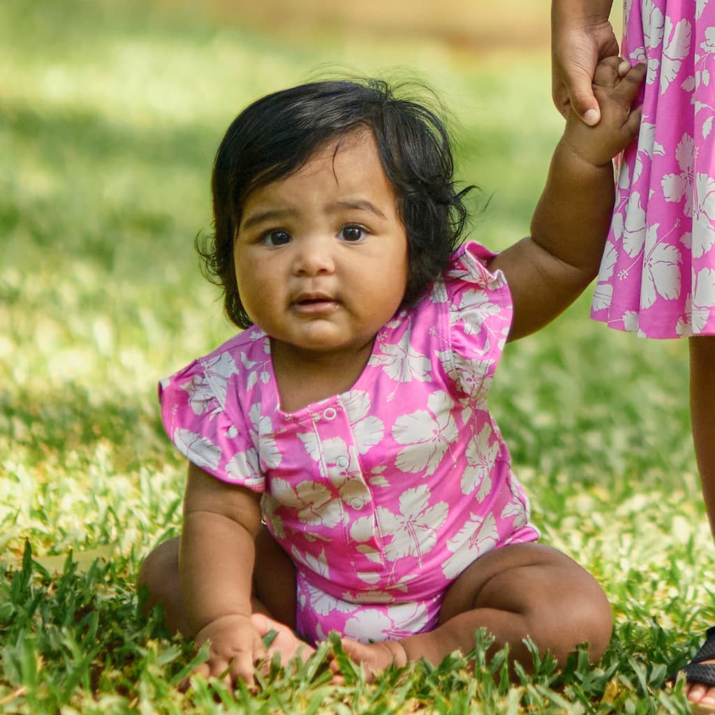 Salina Bamboo Flutter Sleeve Onesie