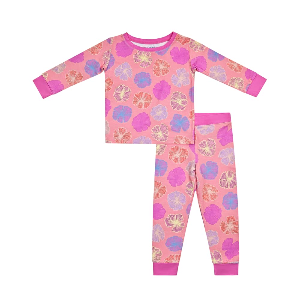 Seaflower Long Bamboo Pajamas