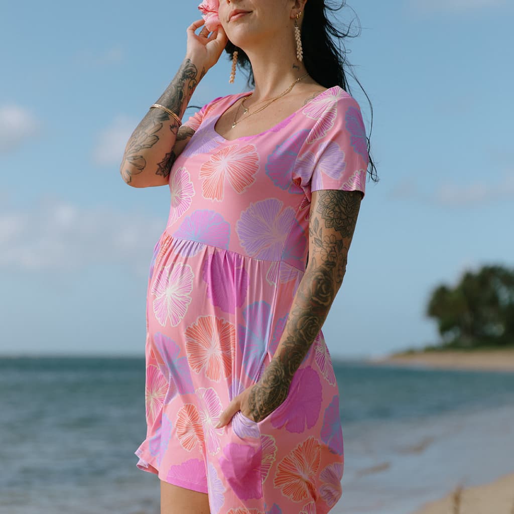 Seaflower Women's Square Neck Sundress