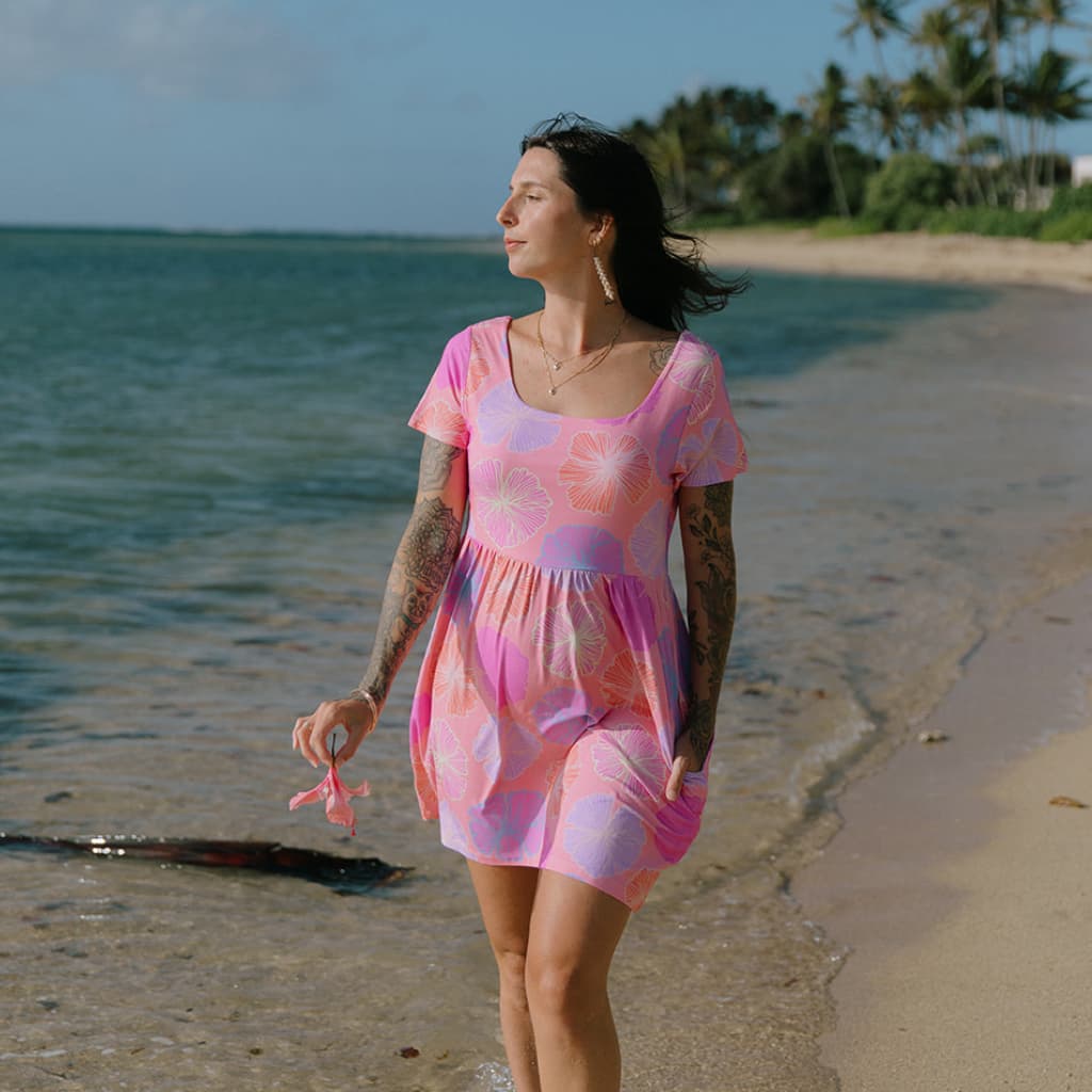 Seaflower Women's Square Neck Sundress