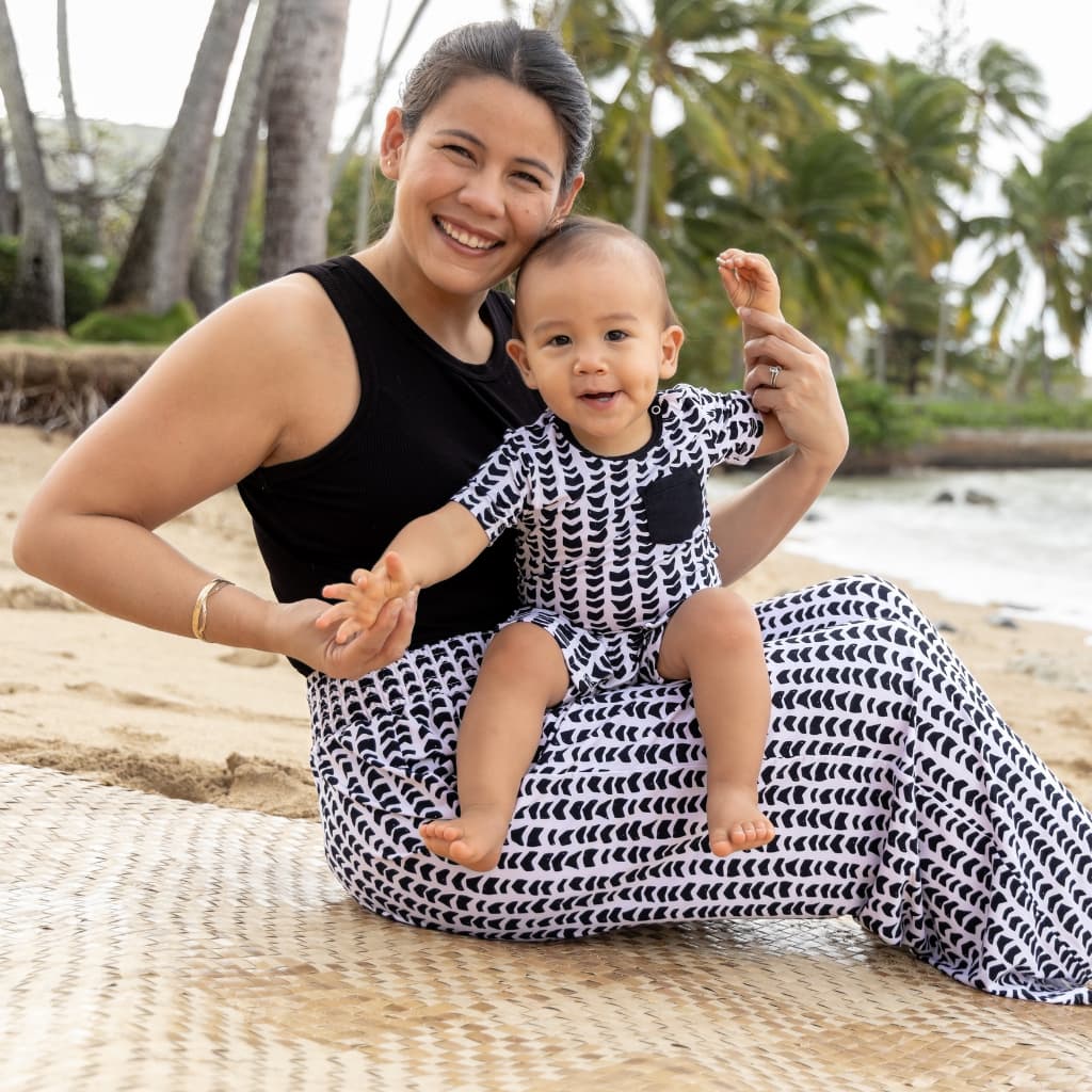 Shell-ish Shortie Bamboo Romper