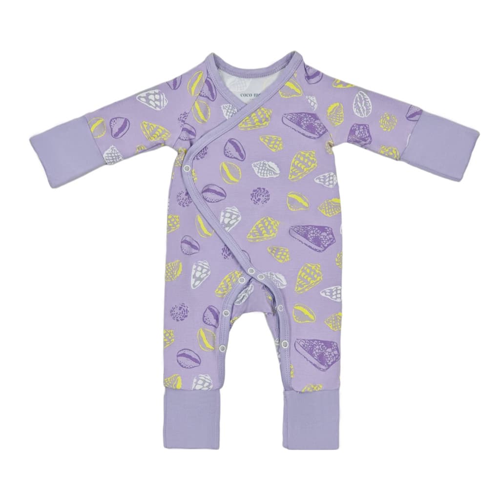 Shell Pop Bamboo Newborn Coverall